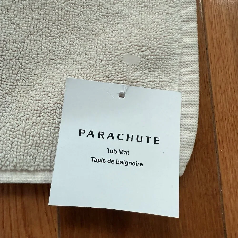 Parachute Bath Mat Classic Light Pink Turkish Cotton Rectangle Soft Quick Dry